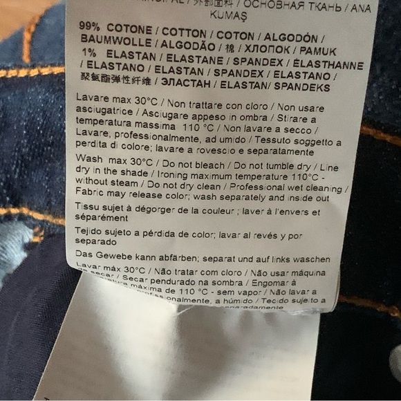 Versace Vintage Y2K Dark Wash Skinny Jeans - Picture 9 of 9